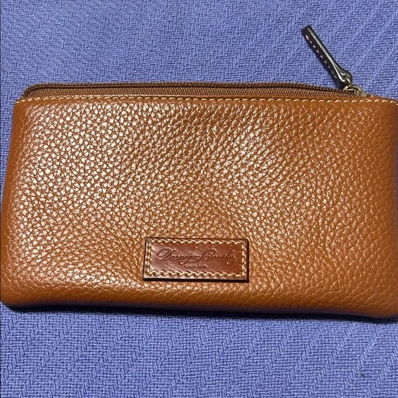 Dooney & Bourke Tan Leather Pouch - Picture 1 of 3